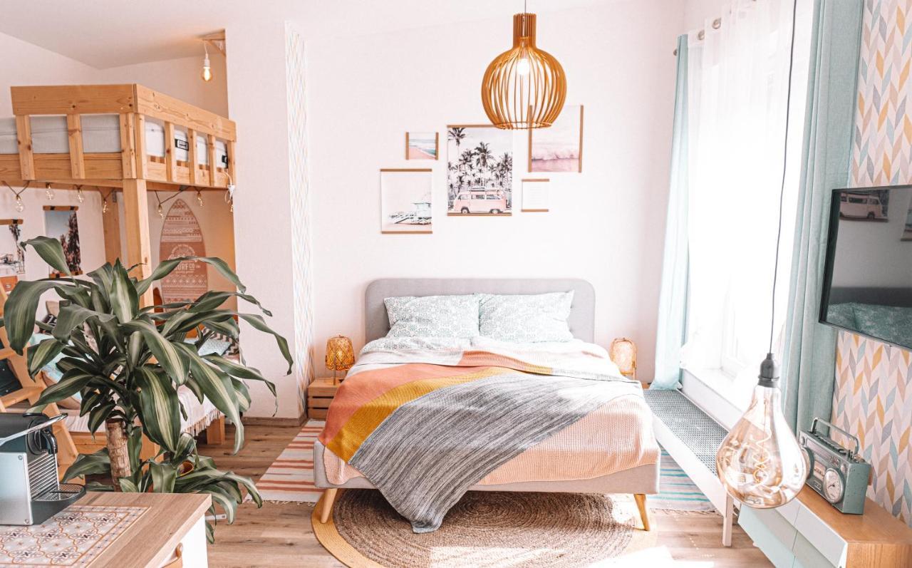 The Kalifornia I Stilvoll Mit Urlaubsfeeling I Dachterrasse I Klima Apartment Karlsruhe Ngoại thất bức ảnh