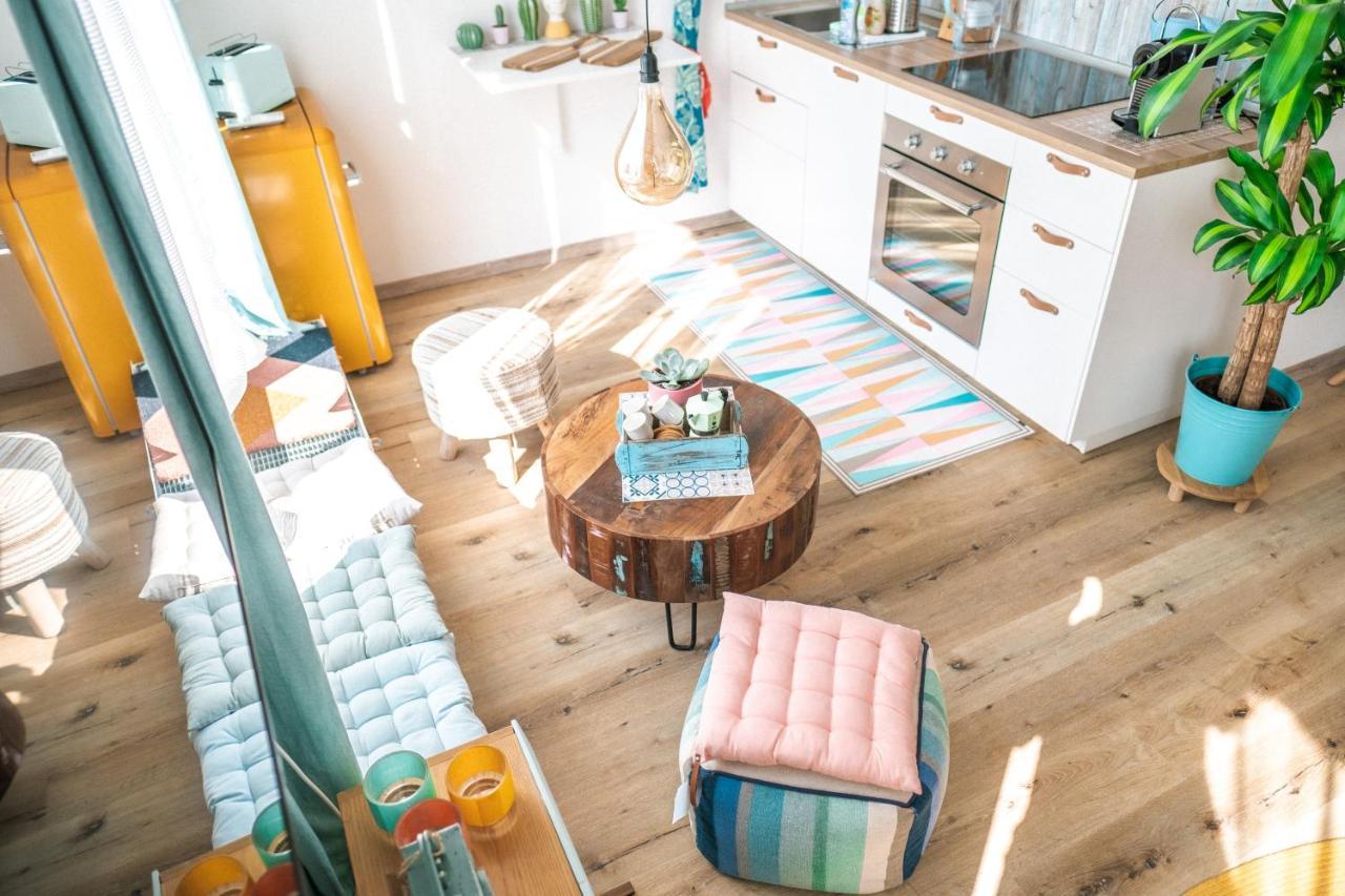 The Kalifornia I Stilvoll Mit Urlaubsfeeling I Dachterrasse I Klima Apartment Karlsruhe Ngoại thất bức ảnh